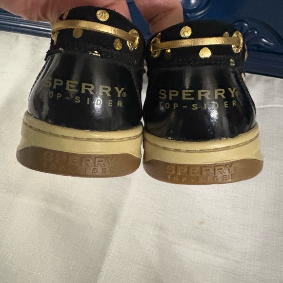 Sherry’s Women's Black and Gold Boat Shoes Size 8.5 - Picture 4 of 6